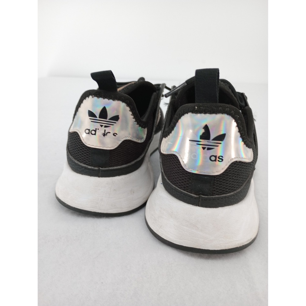Adidas Ortholite Black & Iridescent Tennis shoes Girls Size 3.5 Youth - Picture 5 of 8